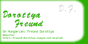 dorottya freund business card